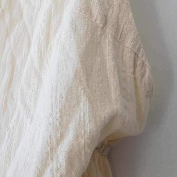 Zara Cream Maxi Dress XS | Open Back Strappy Tiered Summer Dress - Picture 3 of 6